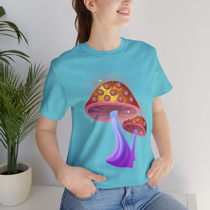 Smiley Mushroom Psychedelic Graphic Tee