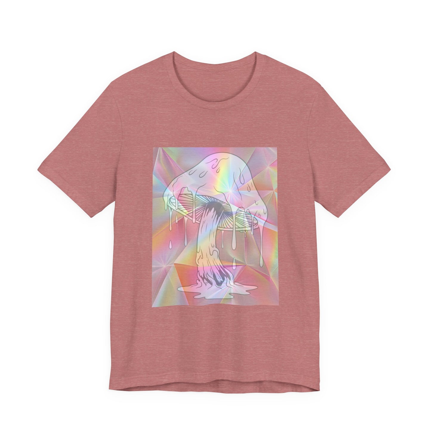 Reflective Mushroom Psychedelic Art Tee
