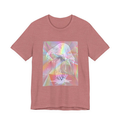 Reflective Mushroom Psychedelic Art Tee