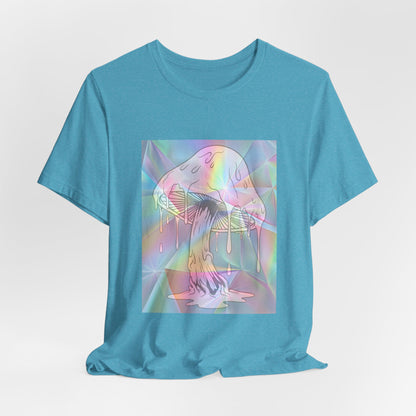 Reflective Mushroom Psychedelic Art Tee