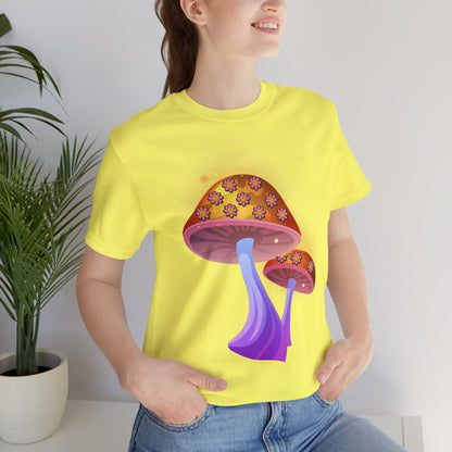 Smiley Mushroom Psychedelic Graphic Tee