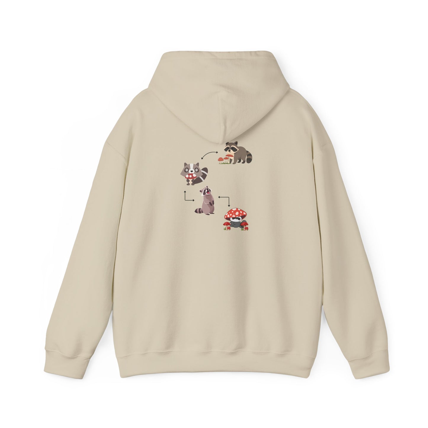 Raccoon Eating Mushroom Sweatshirt