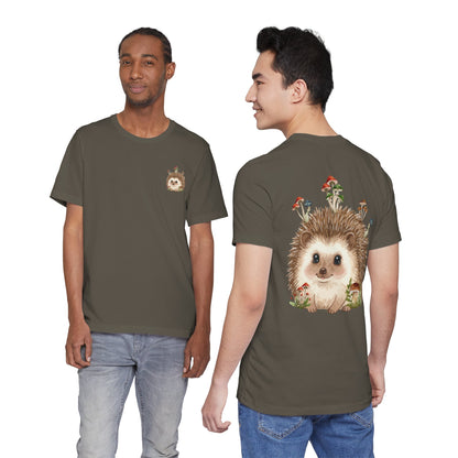 Hedgehog Mushroom Psychedelic Aniaml Graphic Tee