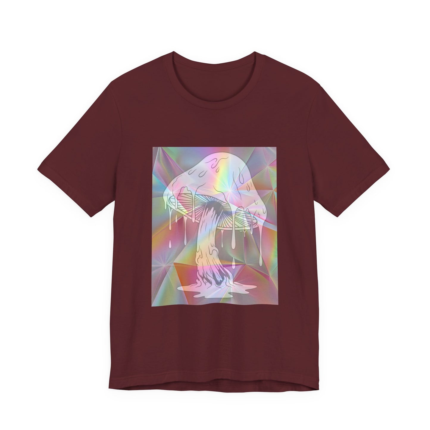 Reflective Mushroom Psychedelic Art Tee