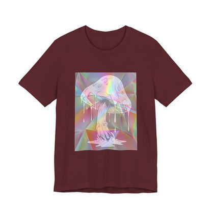 Reflective Mushroom Psychedelic Art Tee