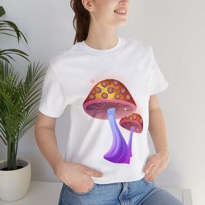 Smiley Mushroom Psychedelic Graphic Tee