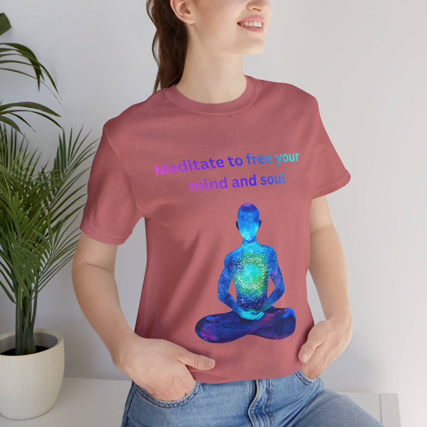 Meditate To Free Your Mind And Soul Spiritual Tee