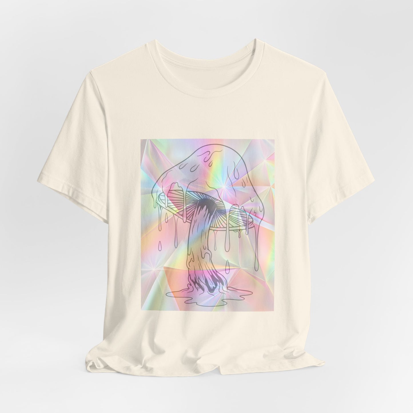 Reflective Mushroom Psychedelic Art Tee