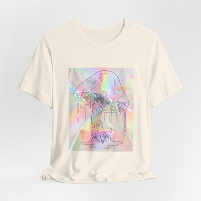 Reflective Mushroom Psychedelic Art Tee