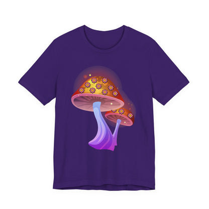 Smiley Mushroom Psychedelic Graphic Tee