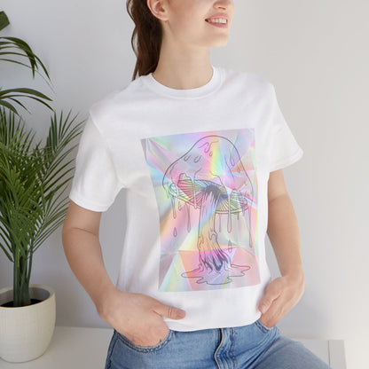 Reflective Mushroom Psychedelic Art Tee