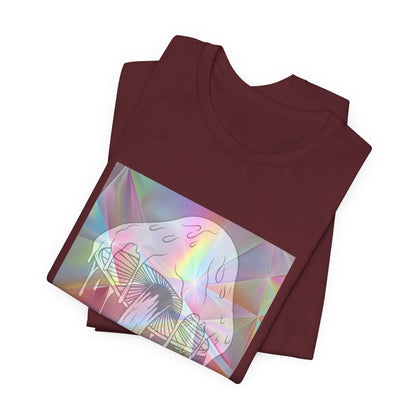 Reflective Mushroom Psychedelic Art Tee