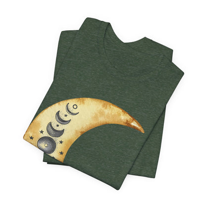 Moon phases Cresent Moon Spiritual Graphic Tee