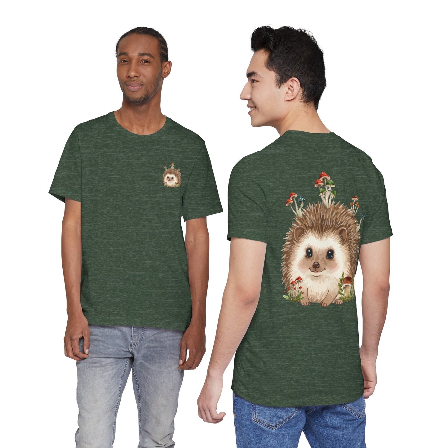 Hedgehog Mushroom Psychedelic Aniaml Graphic Tee