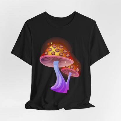 Smiley Mushroom Psychedelic Graphic Tee