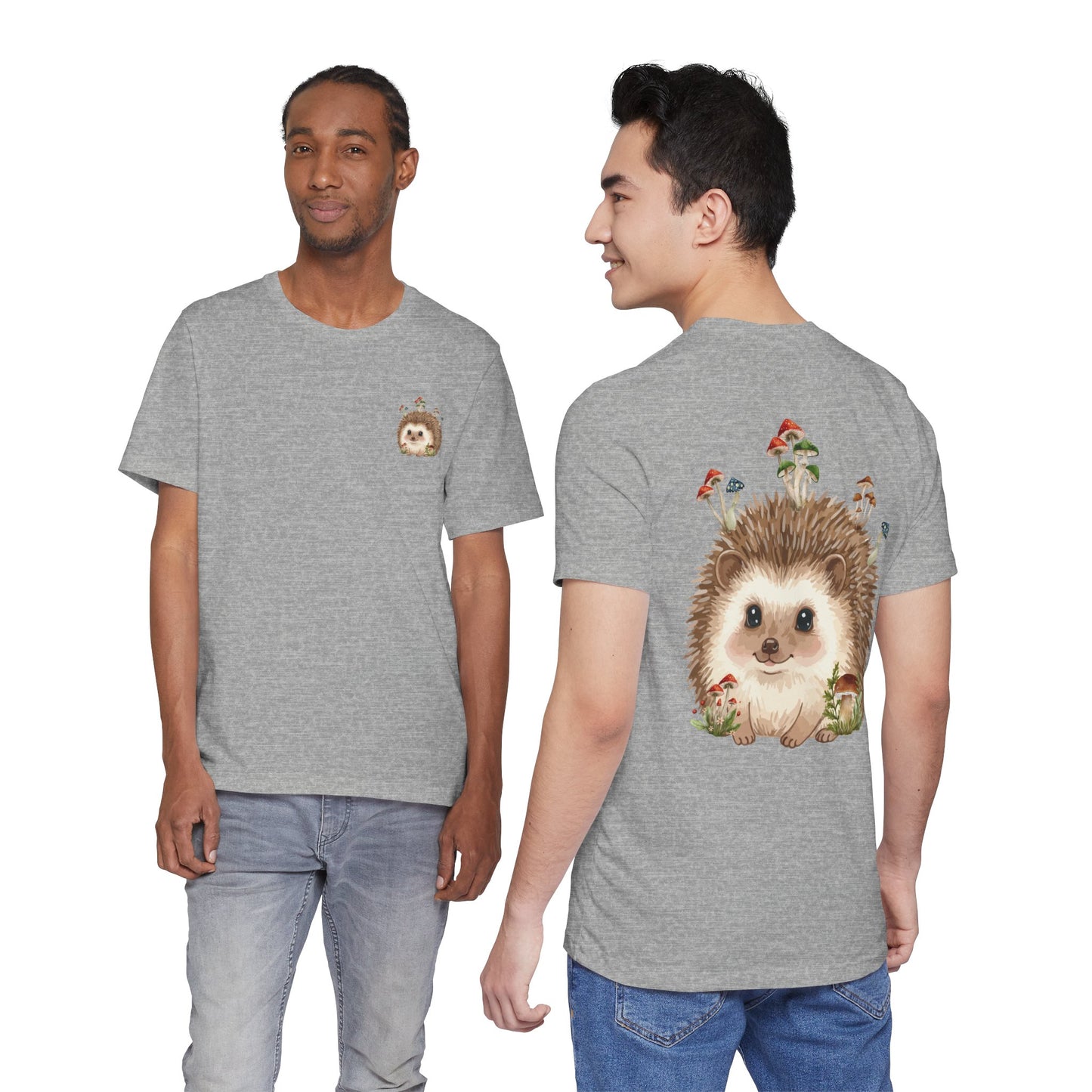 Hedgehog Mushroom Psychedelic Aniaml Graphic Tee