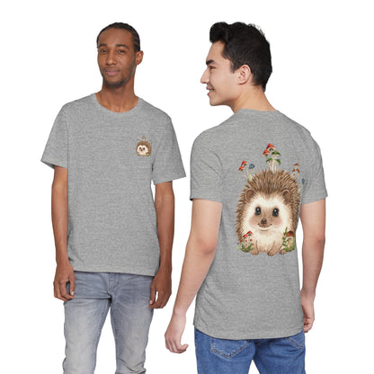 Hedgehog Mushroom Psychedelic Aniaml Graphic Tee