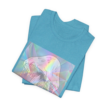 Reflective Mushroom Psychedelic Art Tee