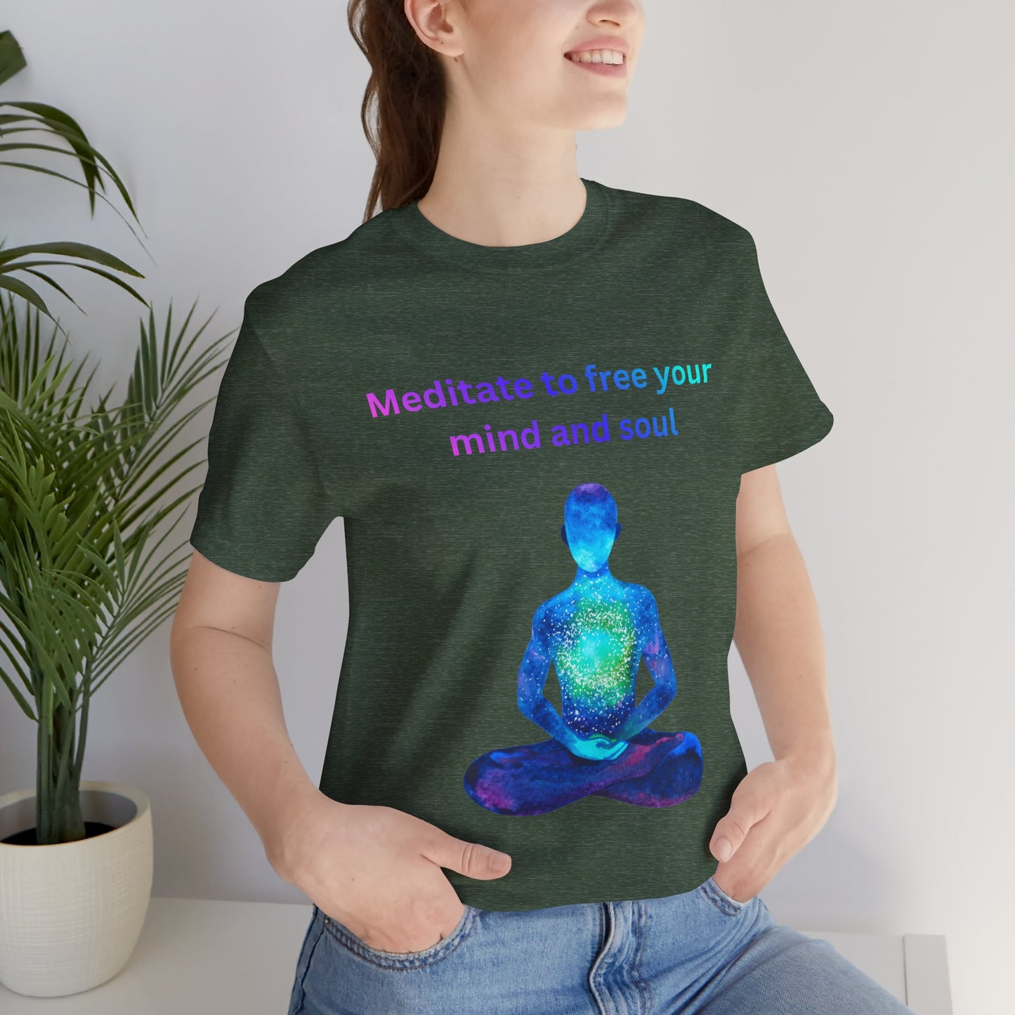 Meditate To Free Your Mind And Soul Spiritual Tee