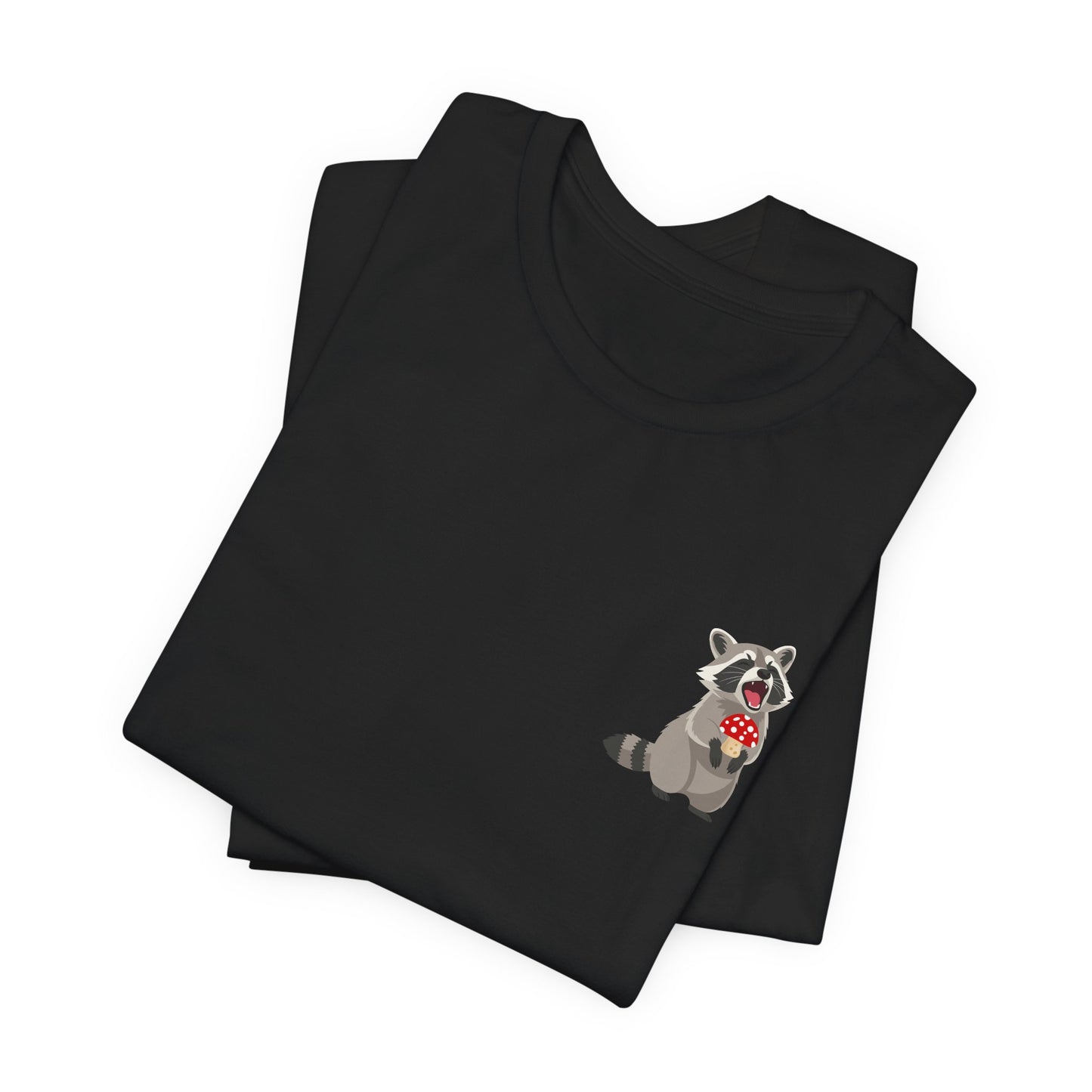 Raccoon Mushroom Psychedelic Animal Graphic Tee