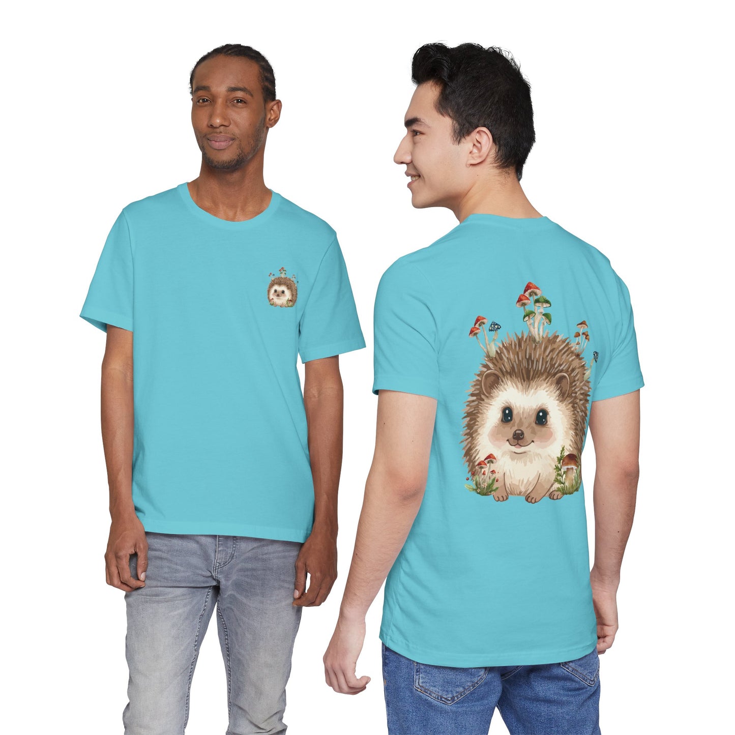 Hedgehog Mushroom Psychedelic Aniaml Graphic Tee