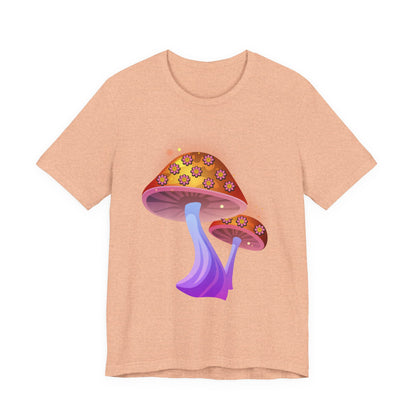 Smiley Mushroom Psychedelic Graphic Tee