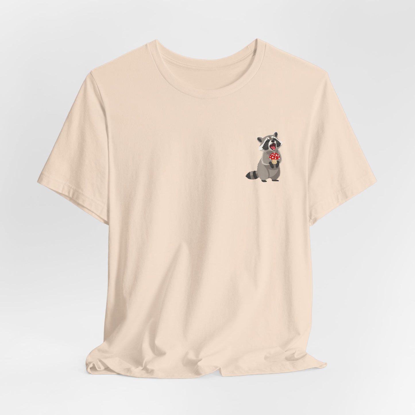 Raccoon Mushroom Psychedelic Animal Graphic Tee