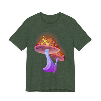 Smiley Mushroom Psychedelic Graphic Tee