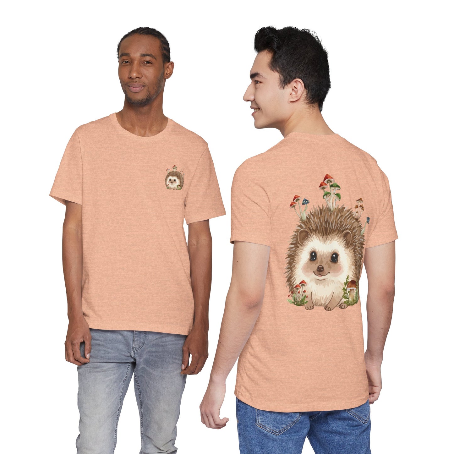 Hedgehog Mushroom Psychedelic Aniaml Graphic Tee