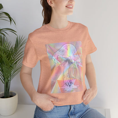 Reflective Mushroom Psychedelic Art Tee