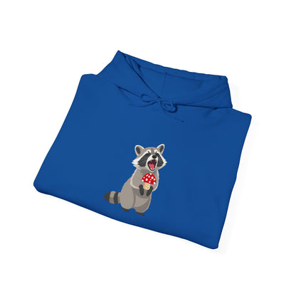 Raccoon Eating Mushroom Sweatshirt