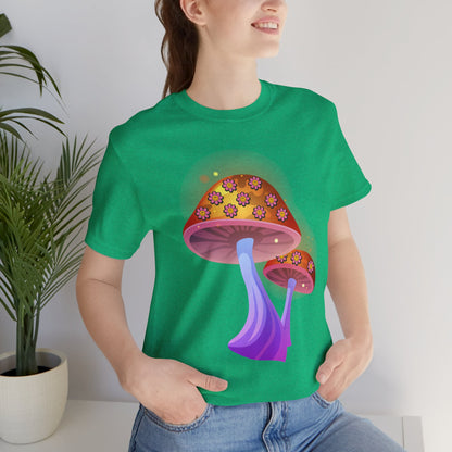Smiley Mushroom Psychedelic Graphic Tee