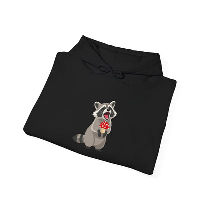 Raccoon Eating Mushroom Sweatshirt