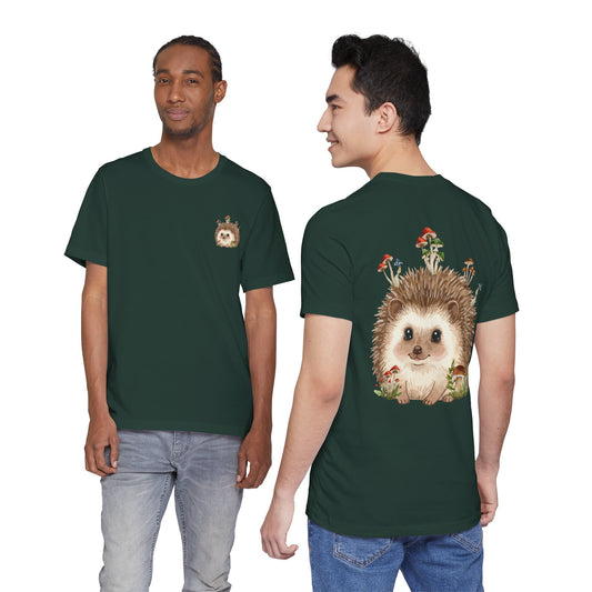 Hedgehog Mushroom Psychedelic Aniaml Graphic Tee