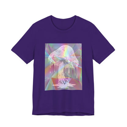 Reflective Mushroom Psychedelic Art Tee