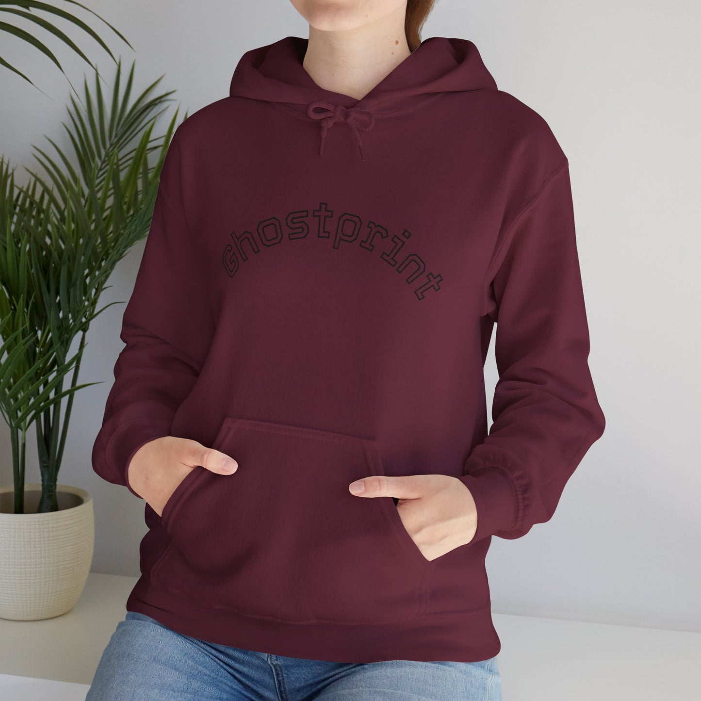 Ghostprint Logo Essential Hooded Sweatshirt