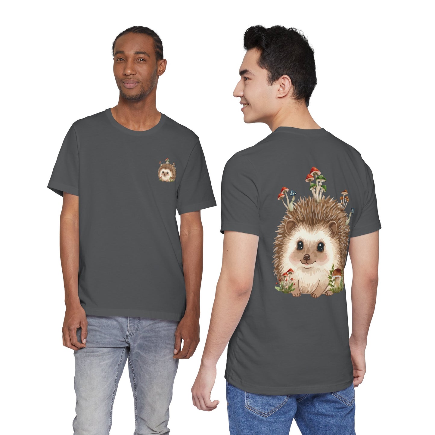 Hedgehog Mushroom Psychedelic Aniaml Graphic Tee