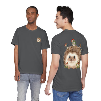 Hedgehog Mushroom Psychedelic Aniaml Graphic Tee