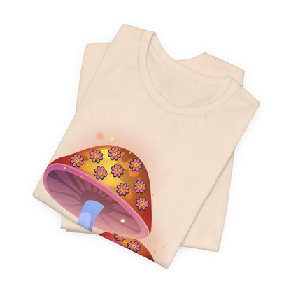 Smiley Mushroom Psychedelic Graphic Tee