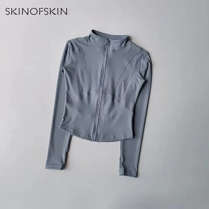Long Sleeved Women Fitness Jacket