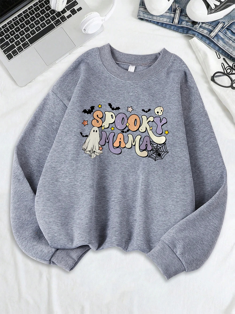 Halloween Spooky Mama Sweatshirts