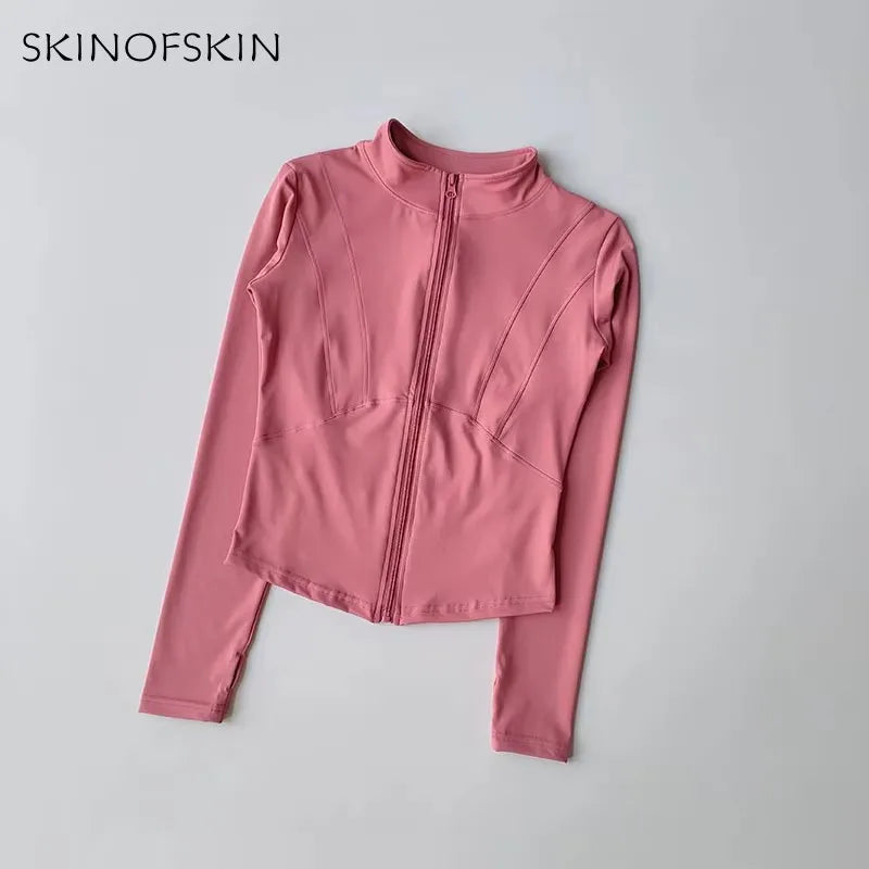 Long Sleeved Women Fitness Jacket