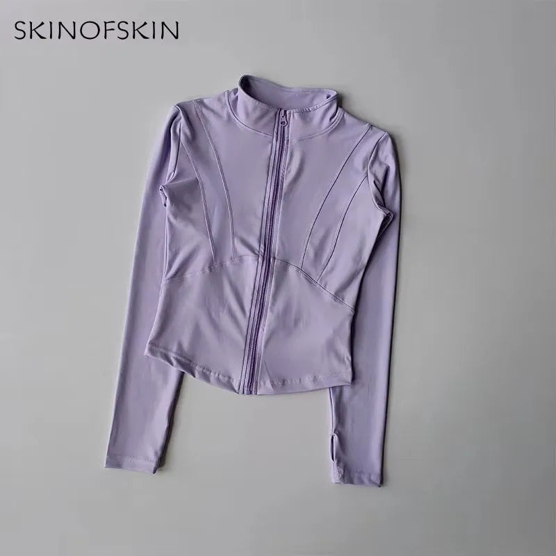 Long Sleeved Women Fitness Jacket