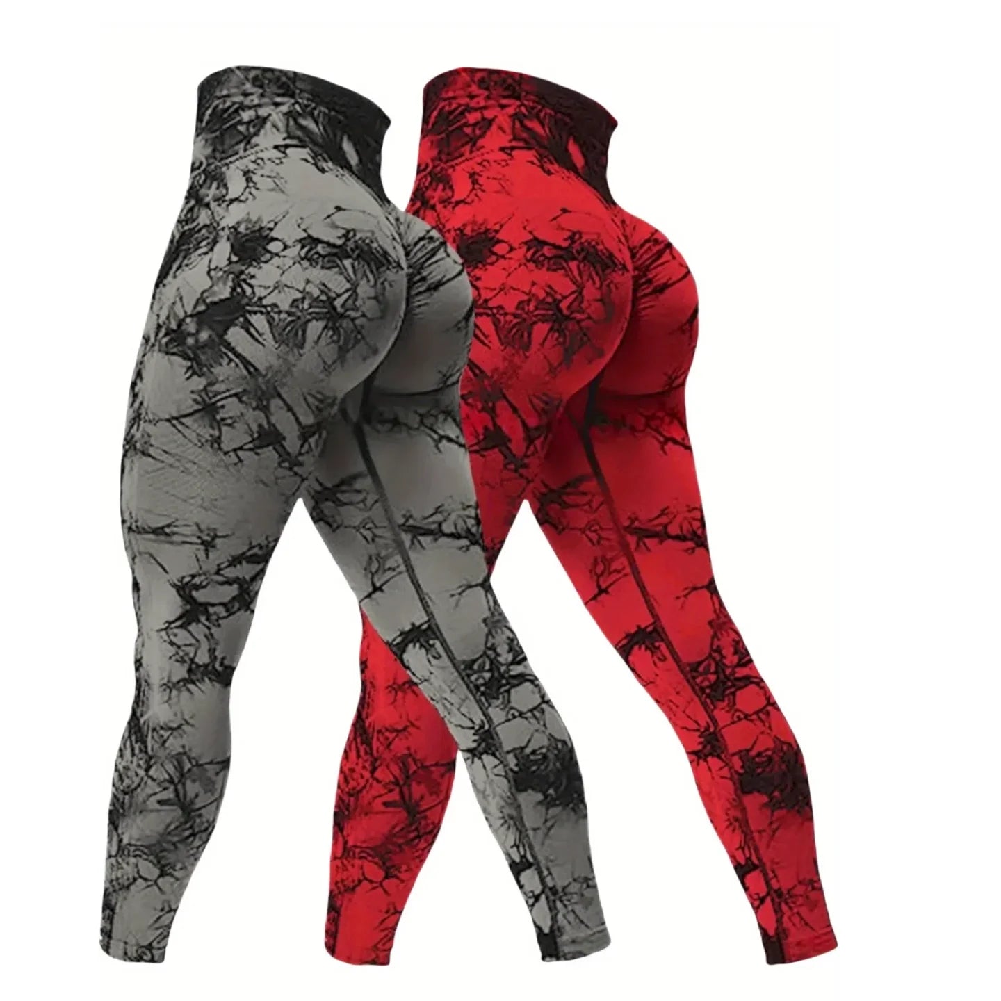 2 Pack Women's High Waisted Sexy Butt Lifting Seamless Leggings